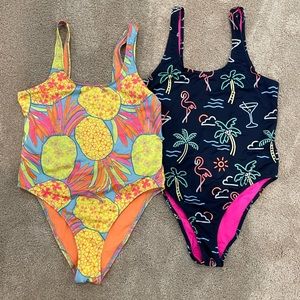 Two size medium chubby swim suits